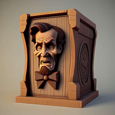 3D model Sam  Max Episode 4   Abe Lincoln MuDie game (STL)